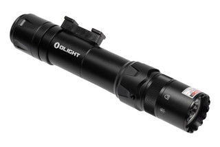 Olight Odin GL M Rechargeable LED/Green Laser Rail Mount Light has a durable black finish.